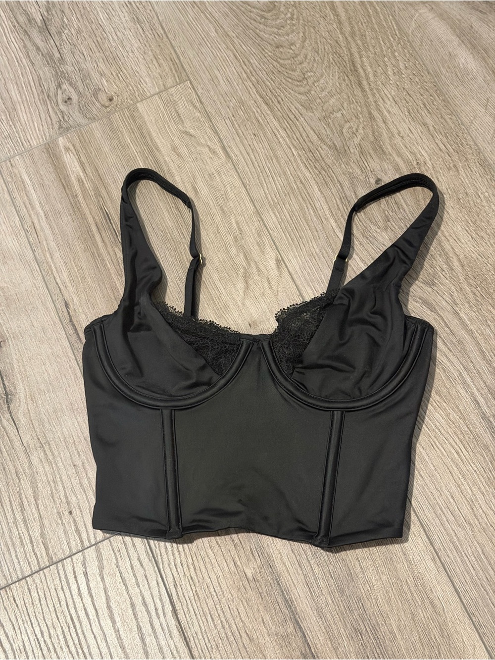 Lace and Satin Balconette Corset